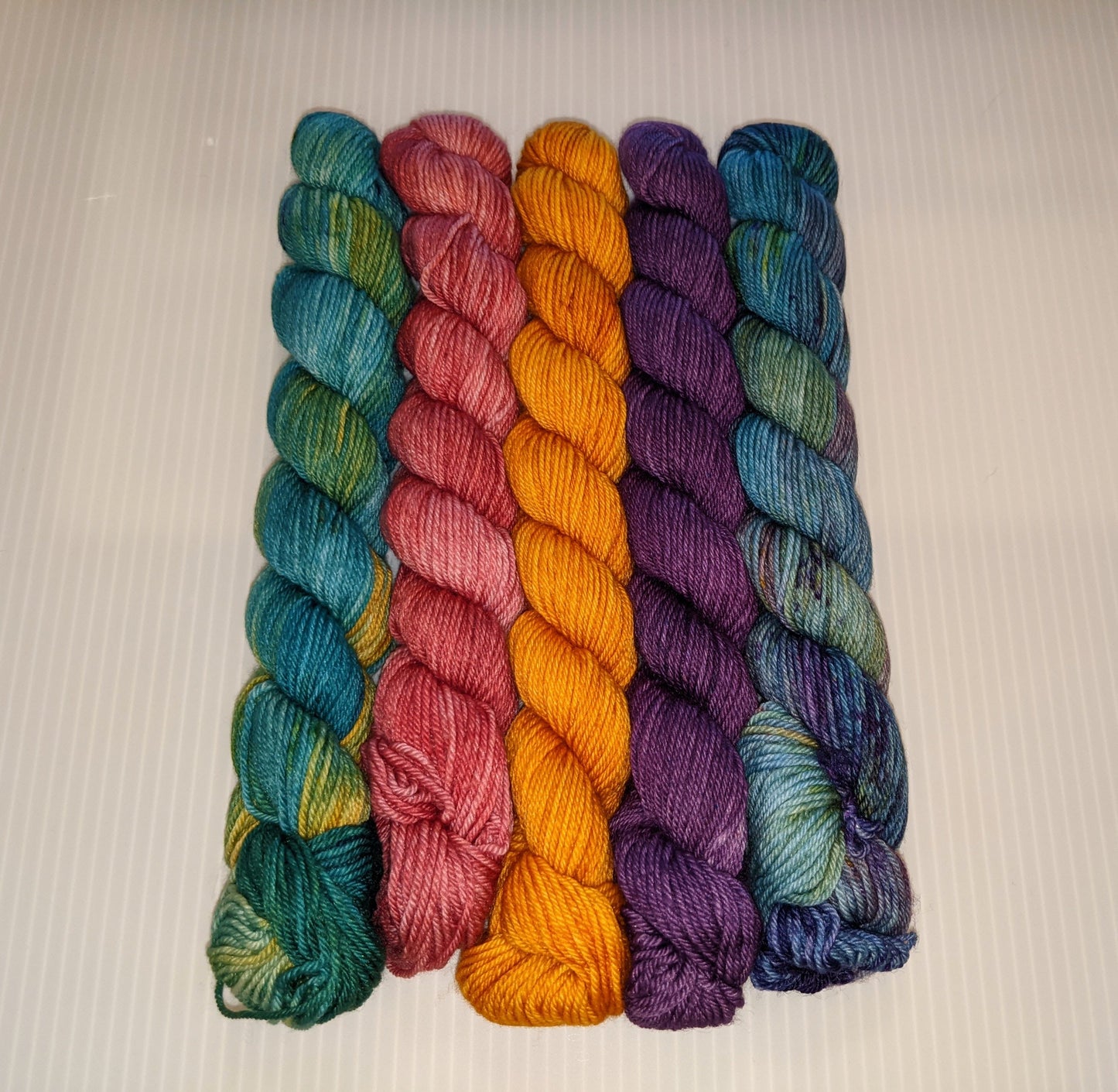 Six and Seven Fiber 5 Skein Mini Sets