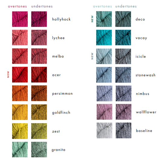 Brooklyn Tweed Tones Overtones and Undertones