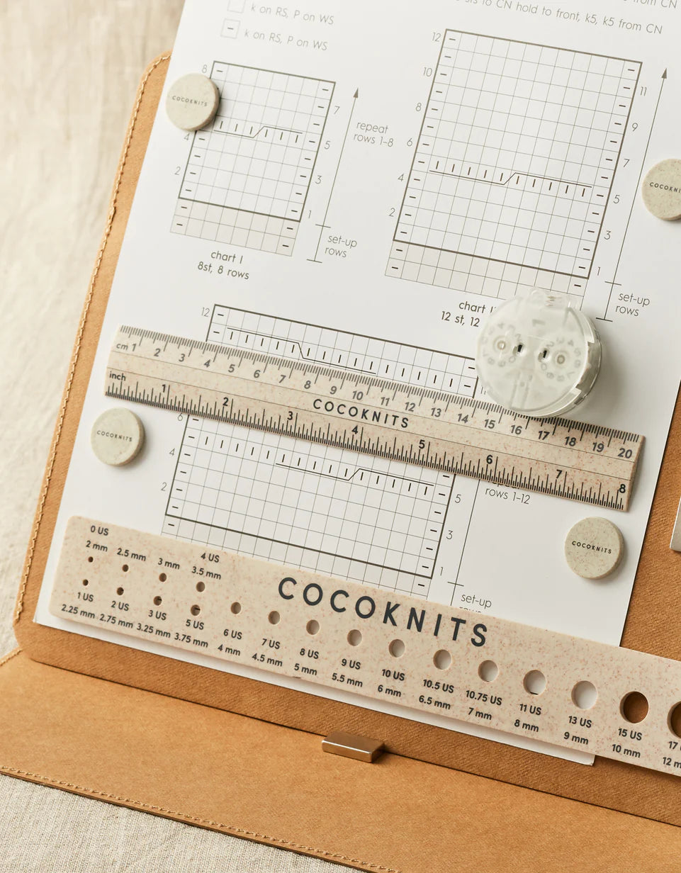 Ruler & Gauge - Magnetic Straightedge Set by Cocoknits