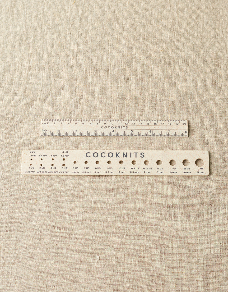 Ruler & Gauge - Magnetic Straightedge Set by Cocoknits - Colorful
